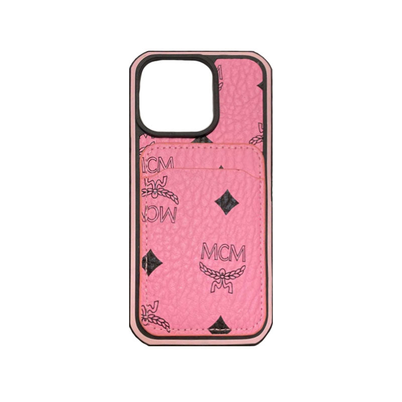 Funda para iPhone MCM con tarjetero Amarillo-MCK240603