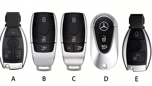 Pouzdro na klíče Mercedes z top zrnité kůže