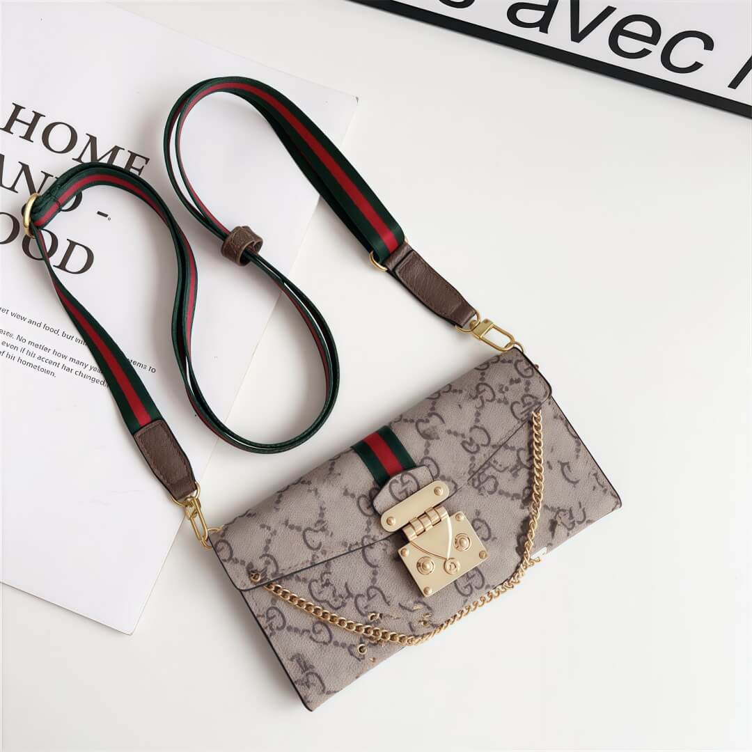 Bőr Crossbody Bag-ihlette iPhone tok kártyatartóval