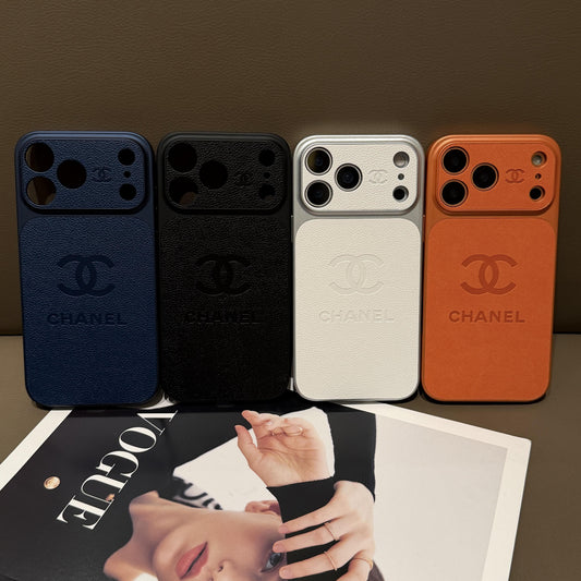 Luxuriöse iPhone-Schutzhülle aus geprägtem Leder