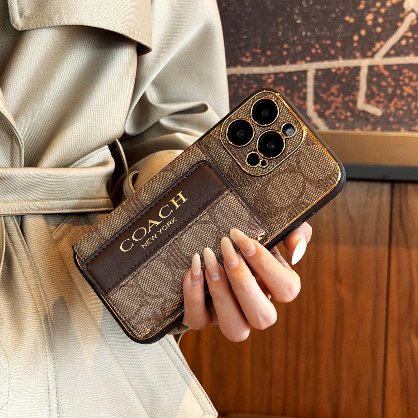 Luxury Advanced Leather iPhone Case with Card Holder
