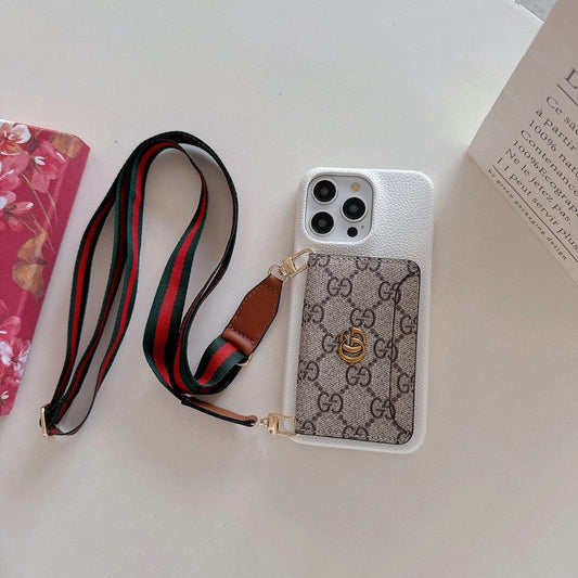 Premium Card Bag Crossbody Classic Case na iPhone