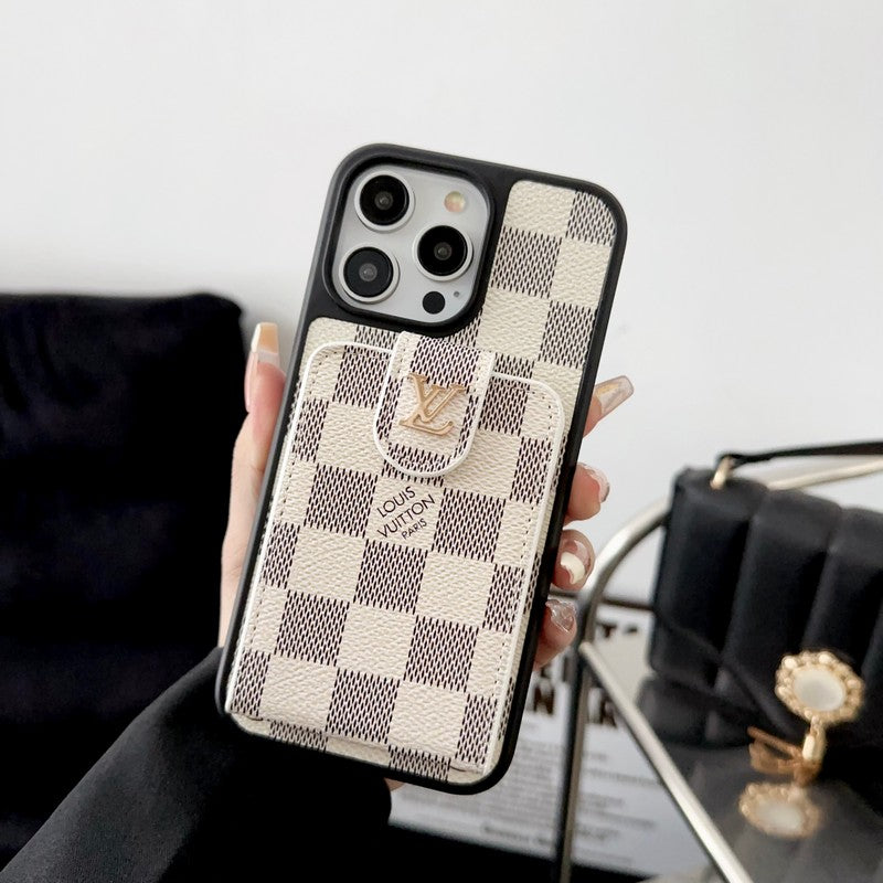 Luxusní Black & Taška s bílou kartou Pouzdro na iPhone