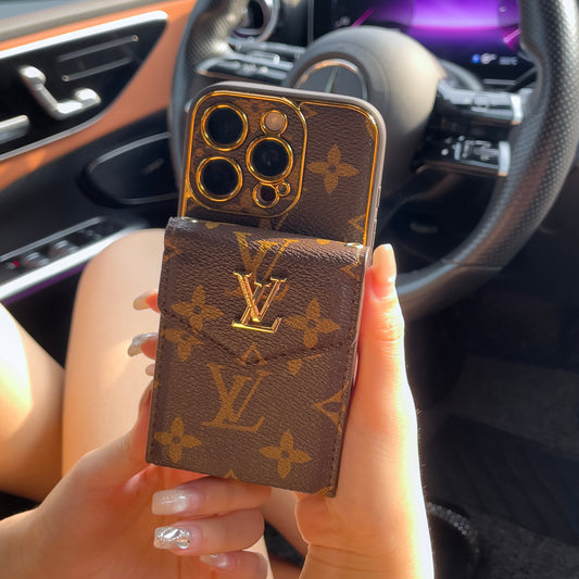 Klasické luxusní pouzdro na kartu iPhone