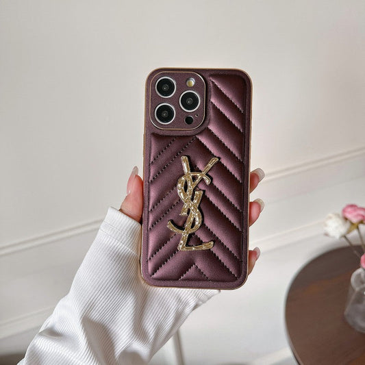 Capa de couro Saint Color para iPhone