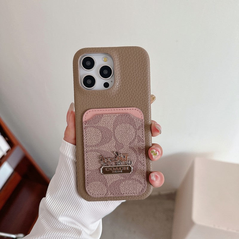 Klasické puzdro na karty kožené puzdro na iPhone