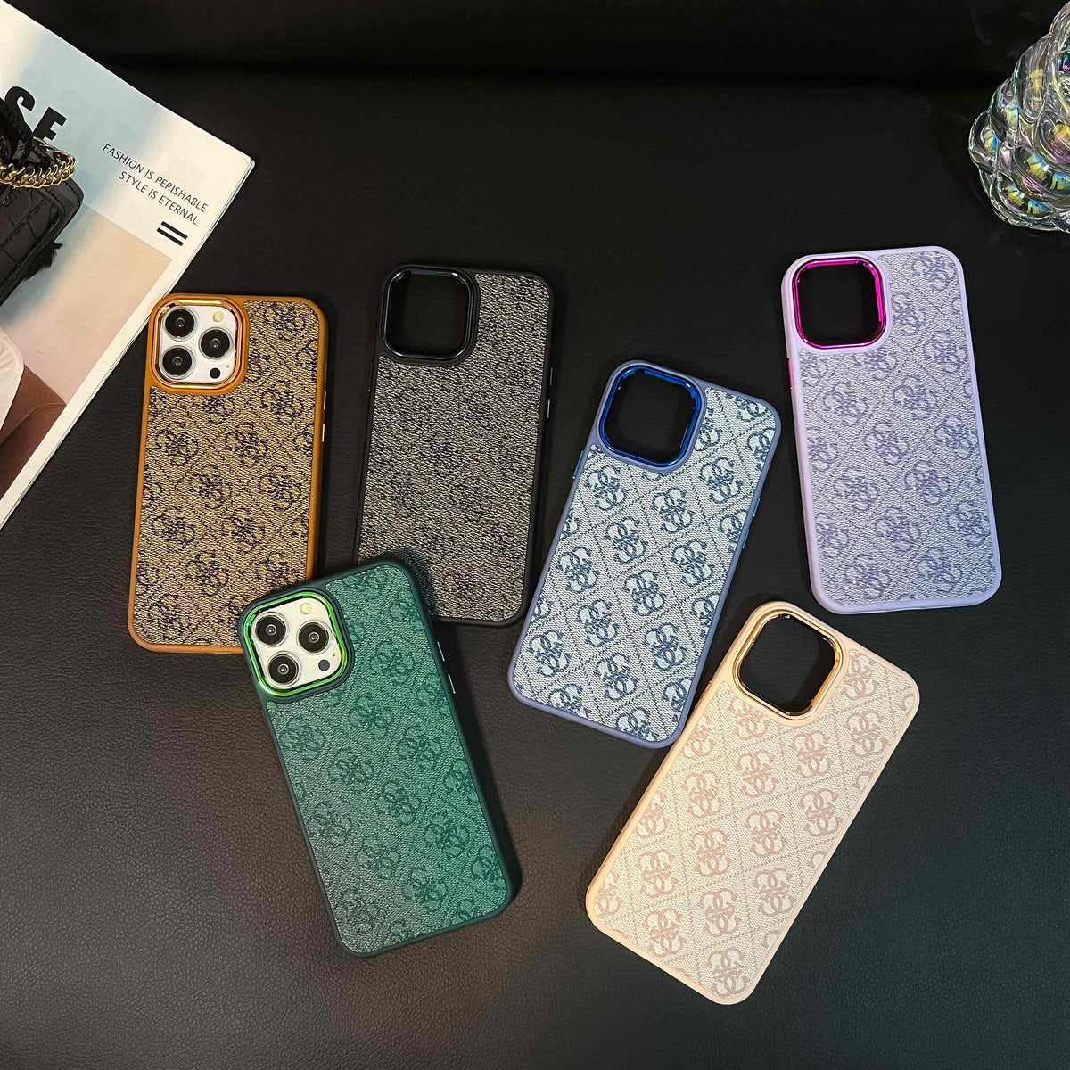 Custodia gialla di lusso per iPhone-MD231025