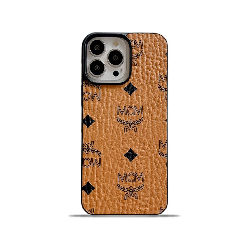 Pouzdro MCM iPhone žluté-MCK240603