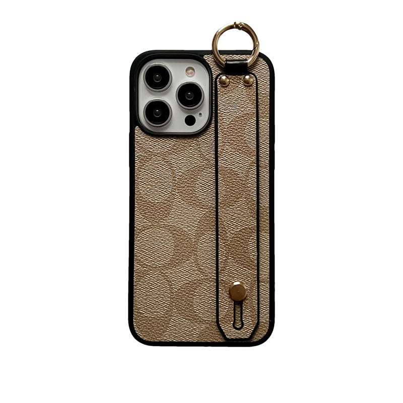 Klassische iPhone-Hülle mit Halterung, KaffeebraunW240330