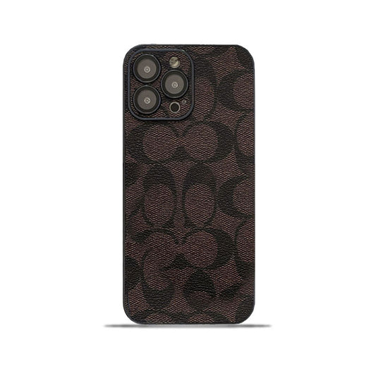 Capa clássica para iPhone marrom -QB240402