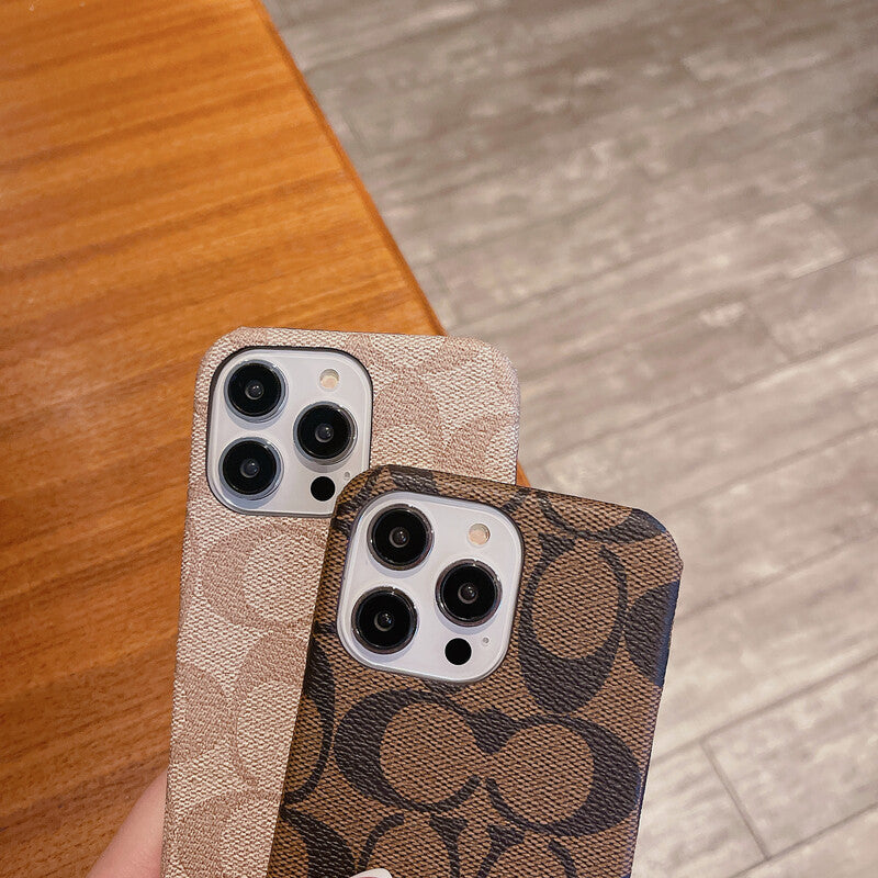 Klasické klasické pouzdro na iPhone hnědé -JDK241426