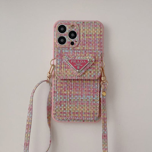 Luksuzna tkana torba za kartice Crossbody torbica za iPhone