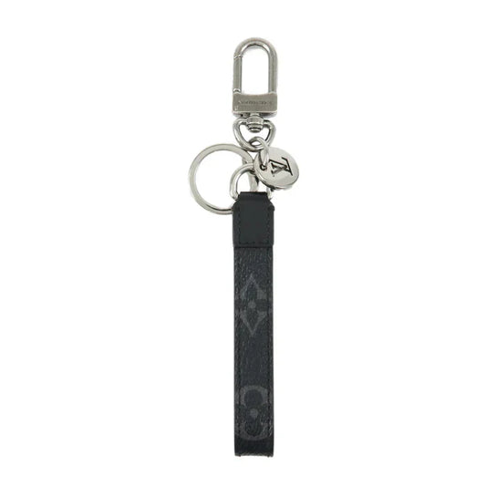 Luxuriöser Leder-Schlüsselanhänger – klassisches Monogramm-Design