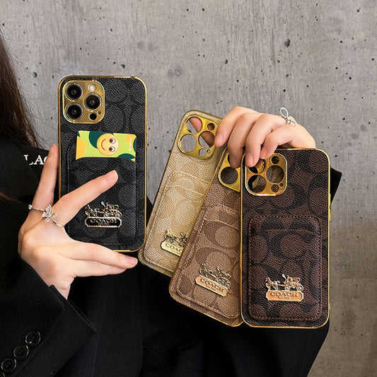 Husă clasică pentru iPhone din piele