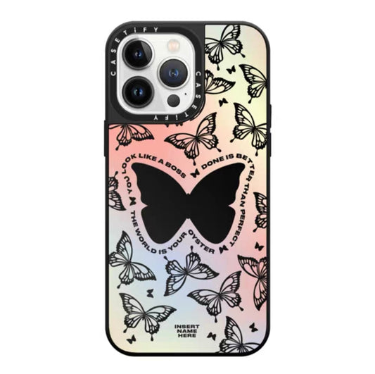 "CASETIFY" حافظة آيفون ذات ألوان خيالية على شكل فراشة