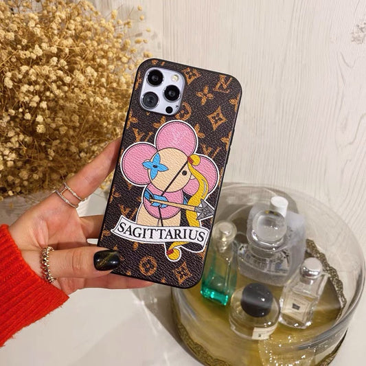 Pouzdro Sagittarius Love Painted na iPhone vyrobené na zakázku
