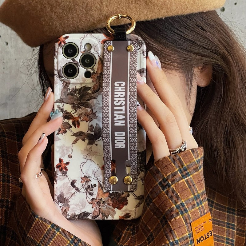 Husă pentru iPhone cu brățară de frunze de arțar de modă