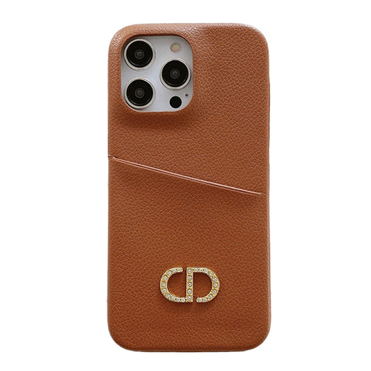 Capa de couro da moda para iPhone