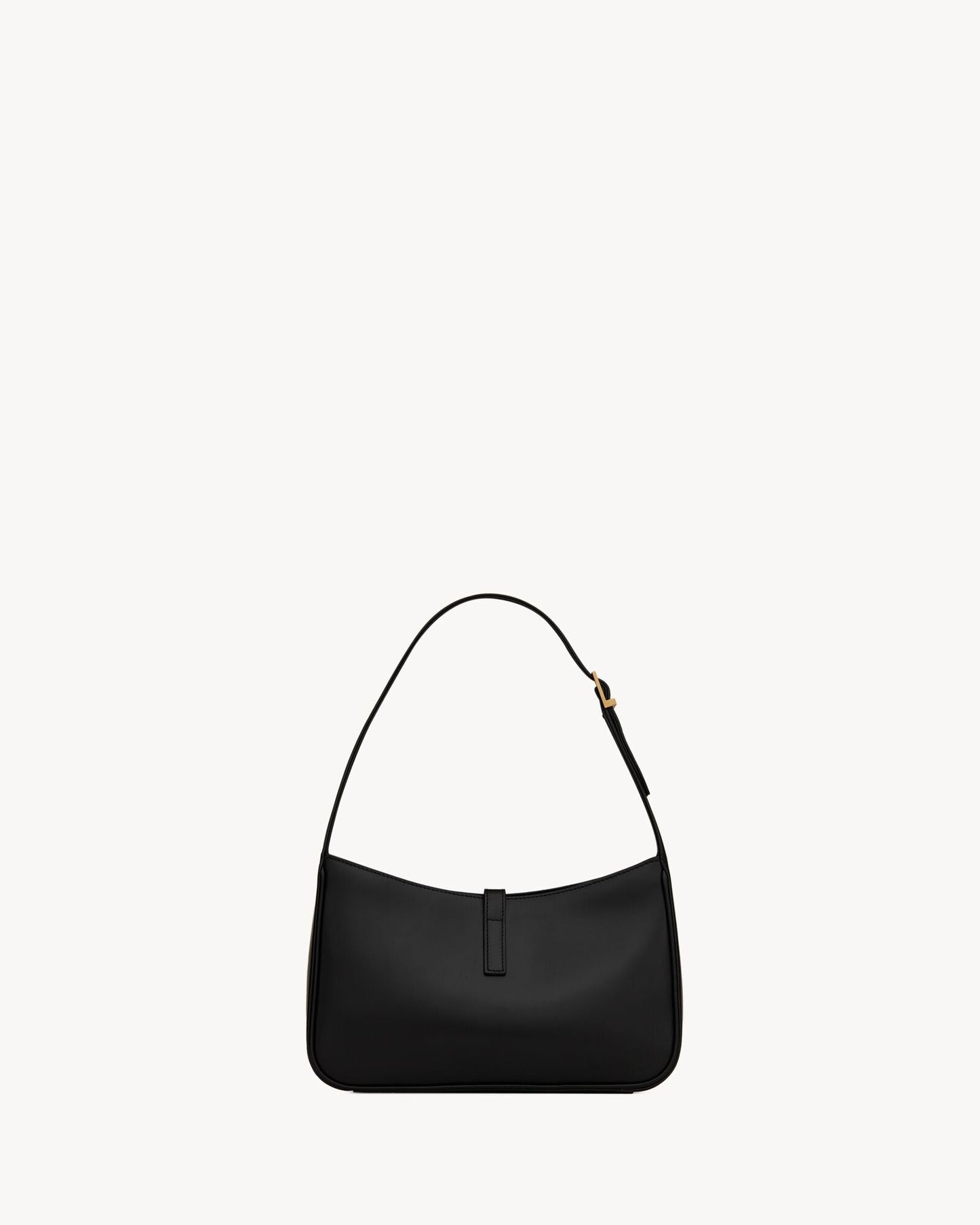 Saint Laurent Le 5 à 7 Lakovaná kůže Hobo – Burgundská elegance
