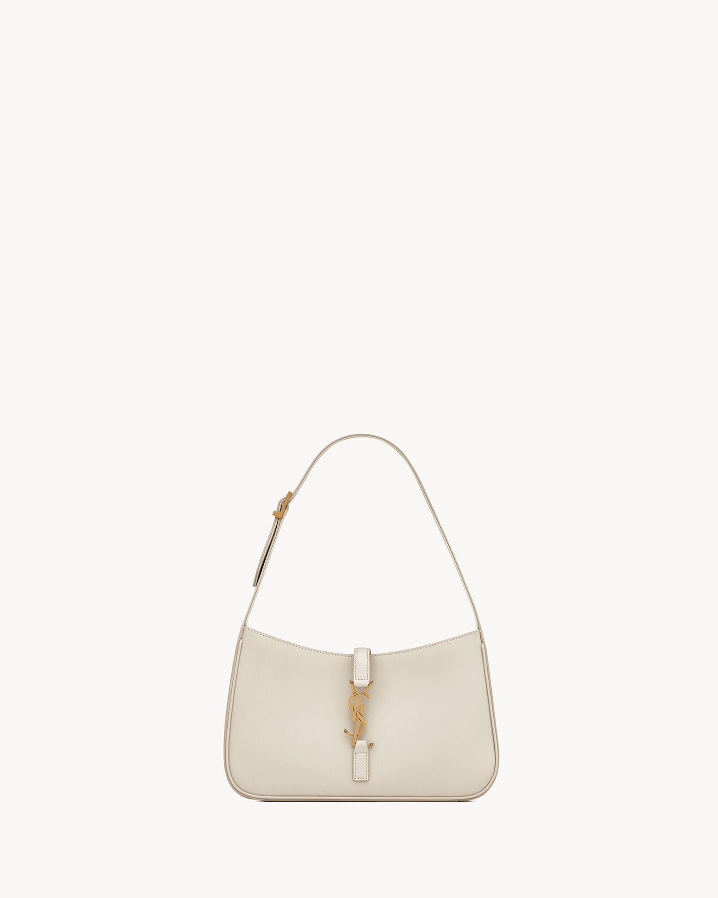 Saint Laurent Le 5 à 7 Lakovaná kůže Hobo – Burgundská elegance