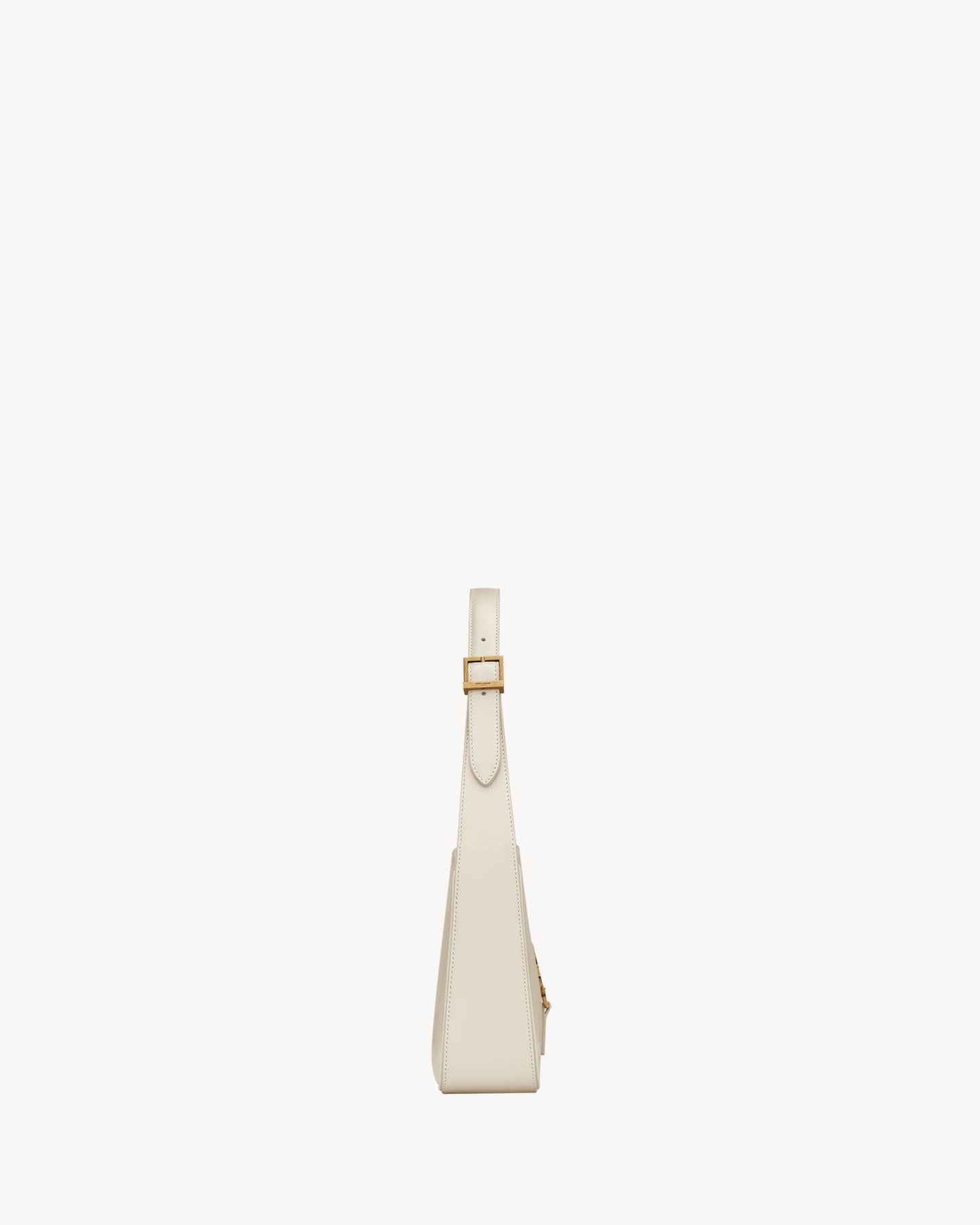 Saint Laurent Le 5 à 7 Lakovaná kůže Hobo – Burgundská elegance