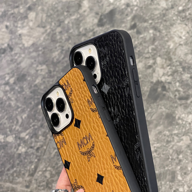 Pouzdro MCM iPhone žluté-MCK240603