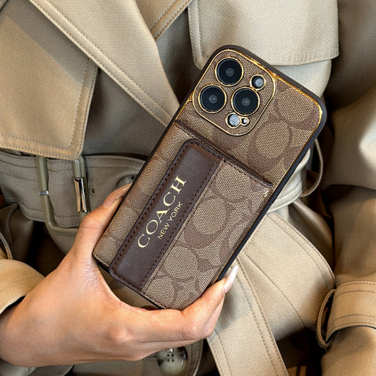 Luxury Advanced Leather iPhone Case with Card Holder