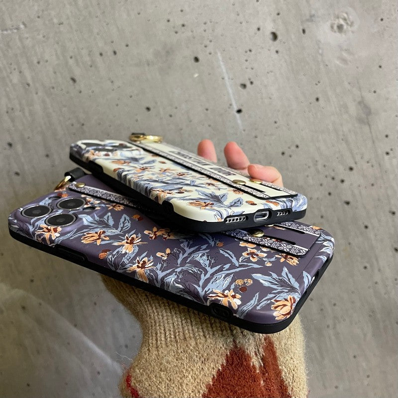 Módní fialové & Bílé pouzdro na iPhone