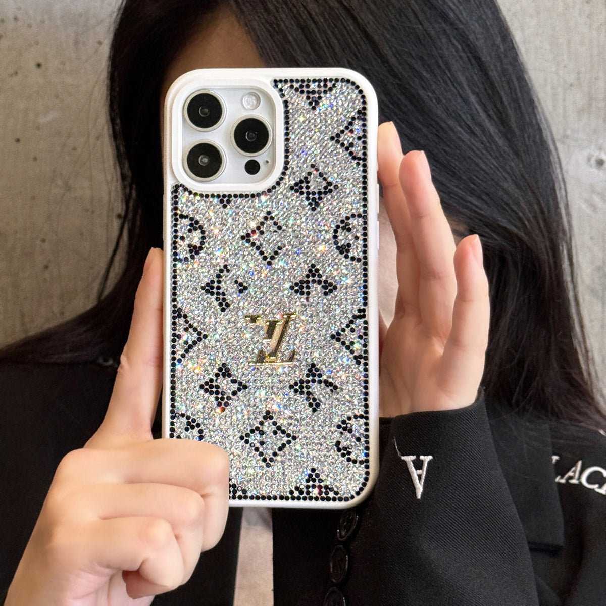 Luxury Glitter Holographic Y - S - Θήκη iPhone εμπνευσμένη από L – Έκδοση Diamond Shine