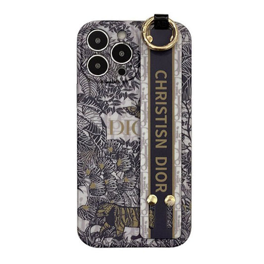Capa para iPhone com pulseira clássica da moda