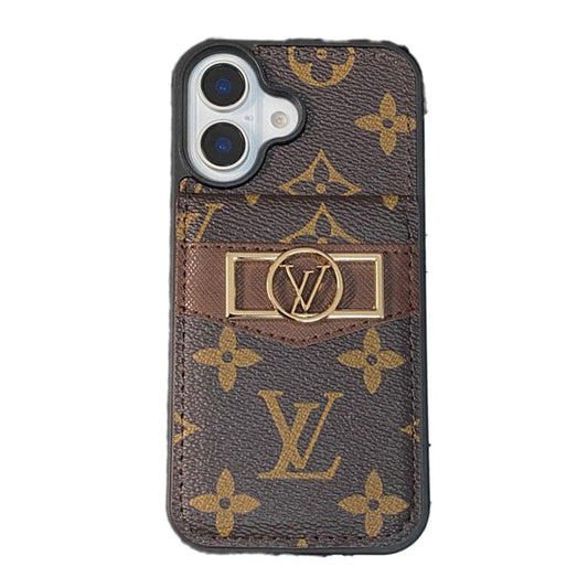 Bolsa de cartão luxuosa com logotipo dourado para iPhone