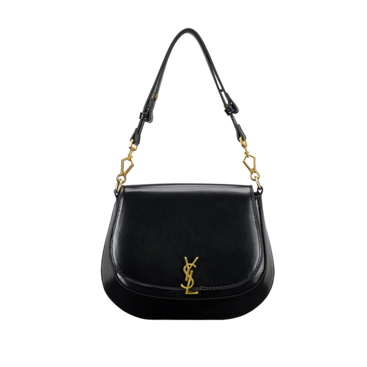 Luxe Noir & Gilt Adjustable Chain Bag