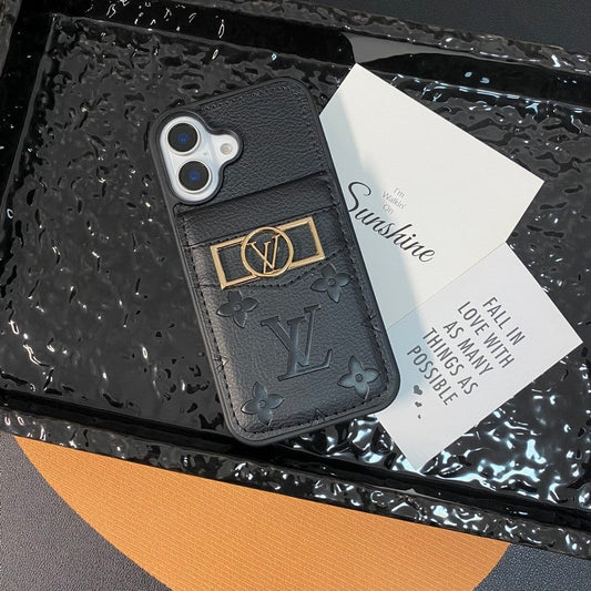 Bolsa de cartão luxuosa com logotipo dourado para iPhone