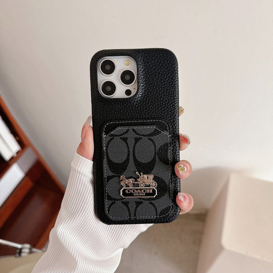 Husă clasică pentru iPhone din piele