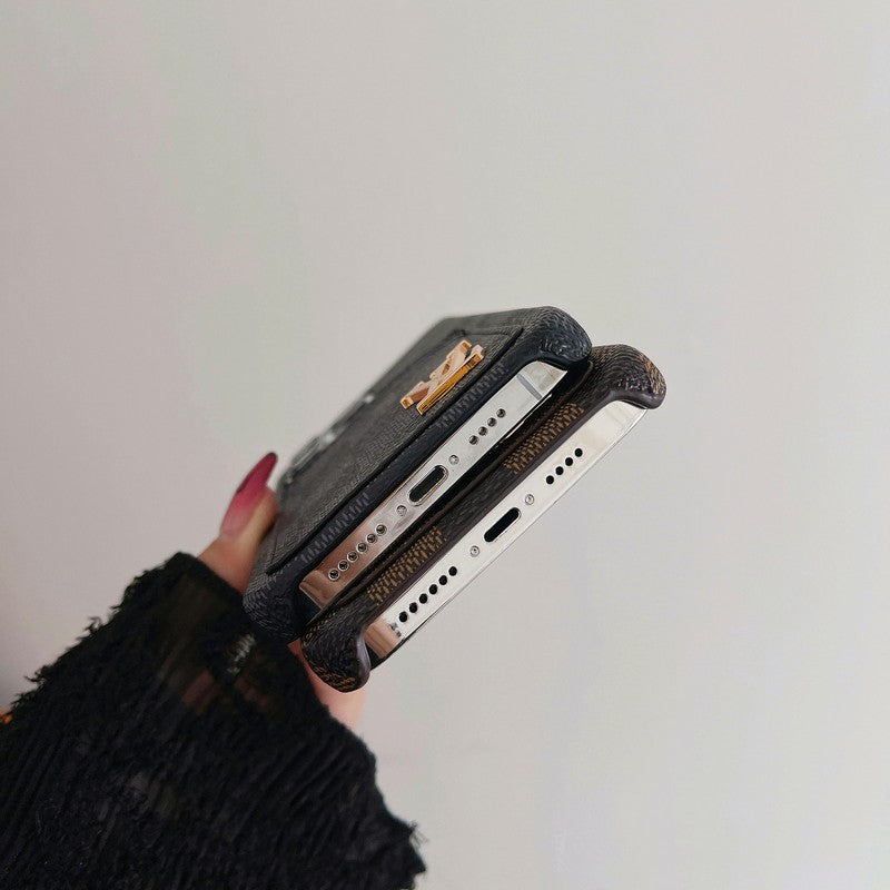 Luxus-Kartentasche, klassische iPhone-Hülle