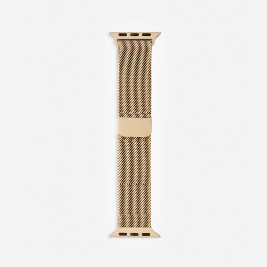 Řemínek na Apple Watch Milanese Loop - Vintage Gold