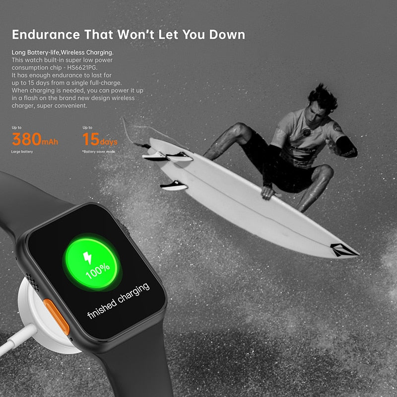 ساعة ذكية جديدة للرجال من Ultra Watch Series 8 NFC Door Access Smartwatch لسوار ساعات Android Apple Phone