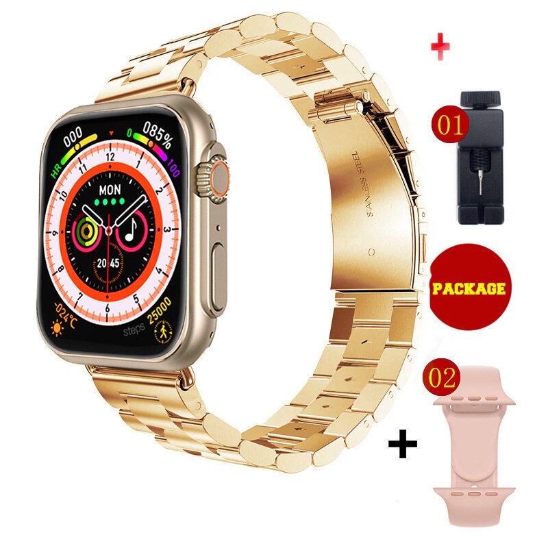 ساعة ذكية جديدة للرجال من Ultra Watch Series 8 NFC Door Access Smartwatch لسوار ساعات Android Apple Phone