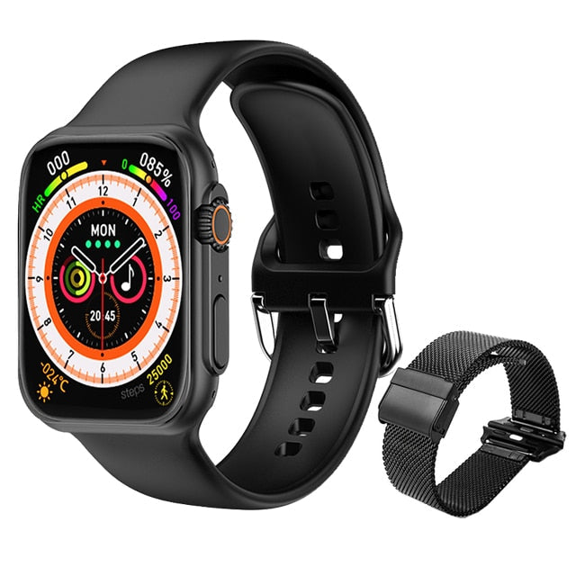 ساعة ذكية جديدة للرجال من Ultra Watch Series 8 NFC Door Access Smartwatch لسوار ساعات Android Apple Phone