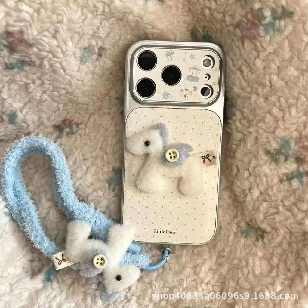 Polka Dot Pony iPhone Case – Cute Luxury Shockproof Soft Cover