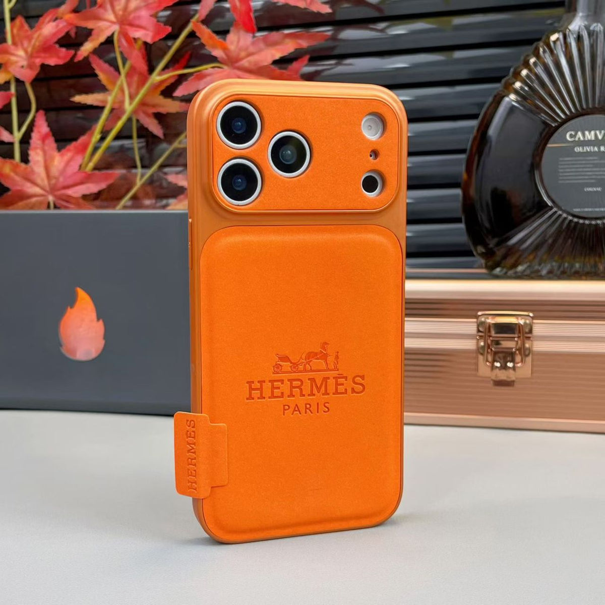 Capa Classics Premium de Couro para iPhone – Proteção de Luxo