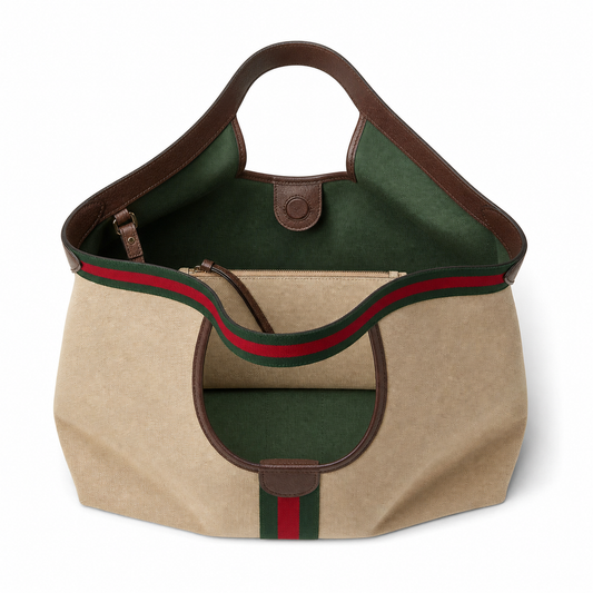Vintage Letter Tote Bag · Timeless Classic Elegance