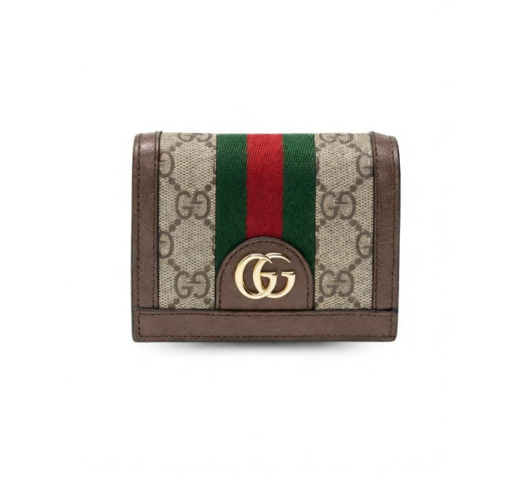 Peněženka Ophidia GG Card Case Supreme Canvas Beige For Women‎ 4,3 palce/11 cm 523155 96IWG 8745