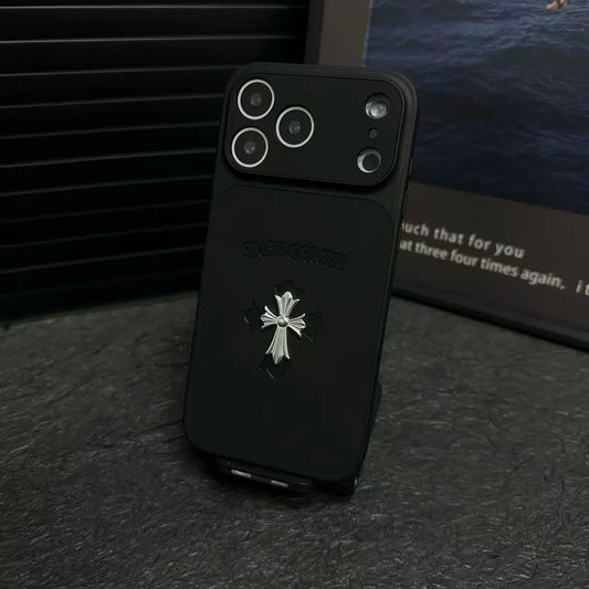 Husă pentru iPhone din piele Chrome Hearts Cross