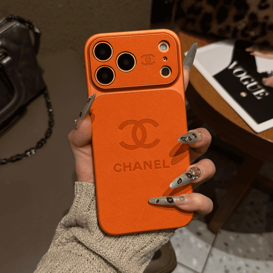 Luxusní embosované kožené ochranné pouzdro na iPhone