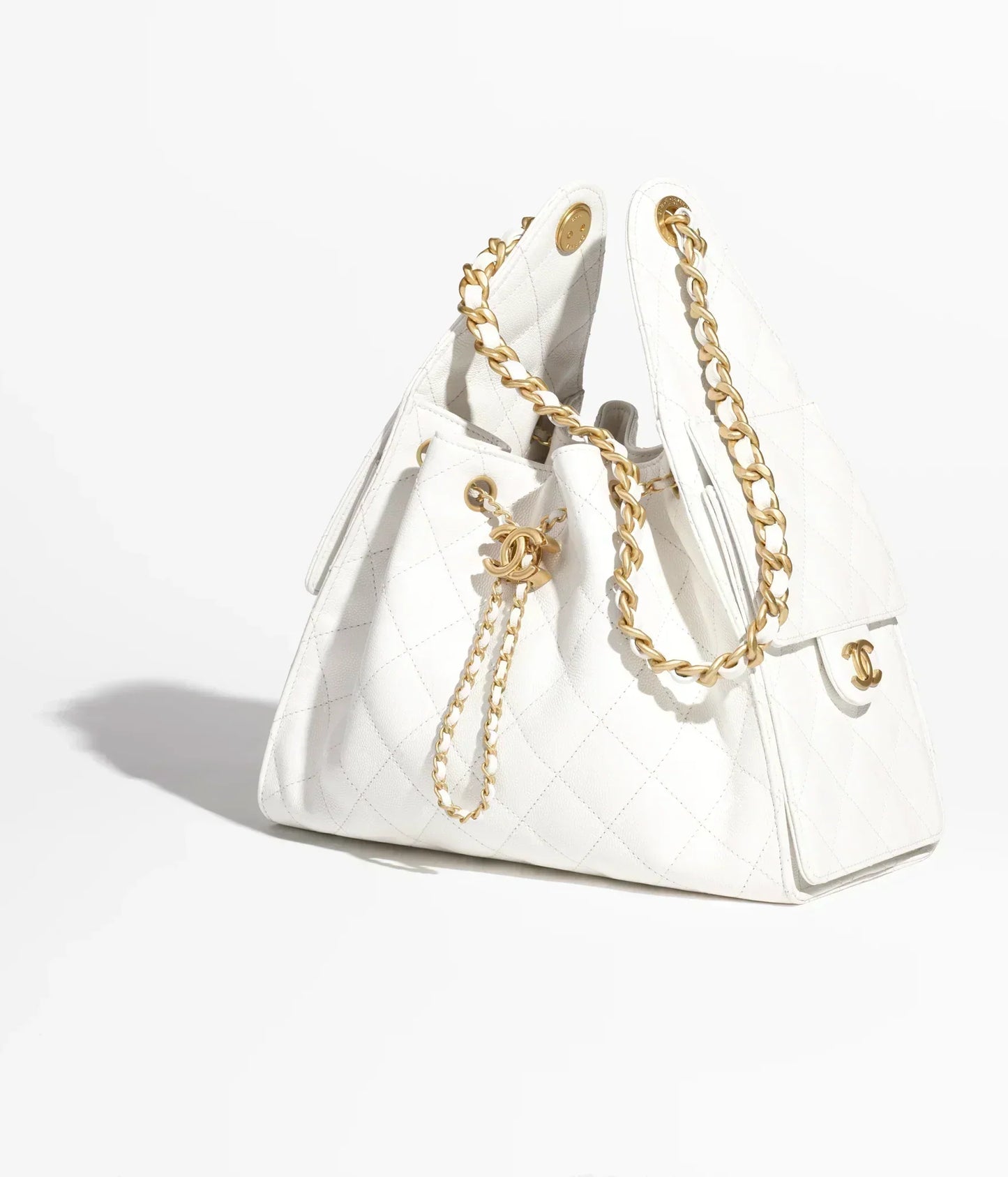 CL 25 Small Handbag Grained Calfskin & Gold-Tone Metal Bag