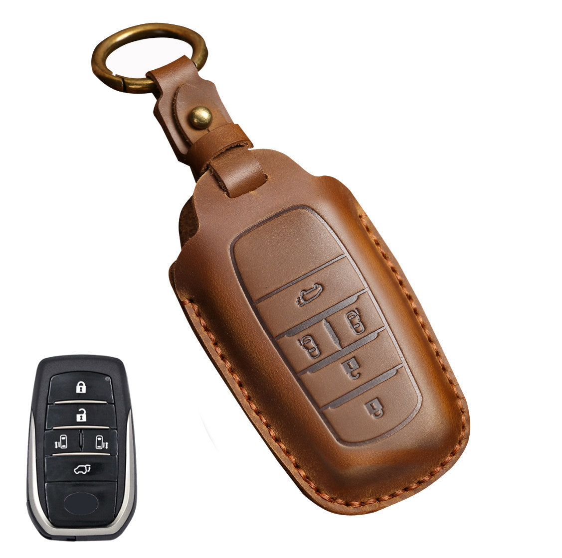 Pouzdro na klíče Toyota z horní kůže