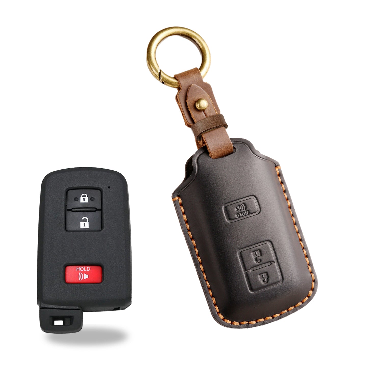 Pouzdro na klíče Toyota z horní kůže